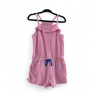 ADD-ON | Cat & Jack Toddler Girls Striped Romper Pink White Size 2T